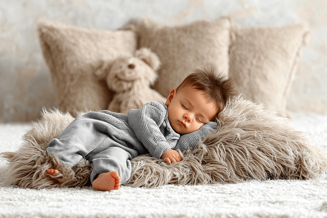 Baby schläft während eines Entwicklungsschubs