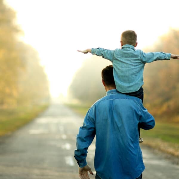 Stiefvater und Kind