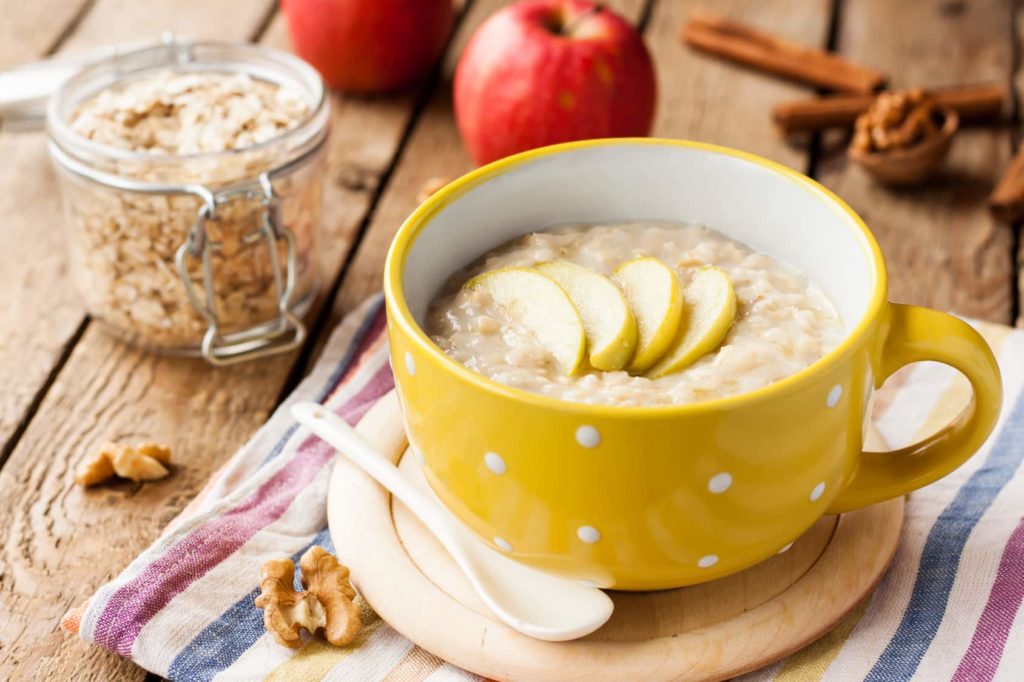 Beikost Rezept -Apfel Hafer Milchbrei