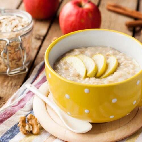 Beikost Rezept -Apfel Hafer Milchbrei