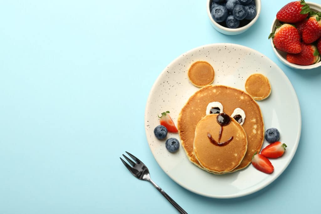 Pfannkuchen mit Obst