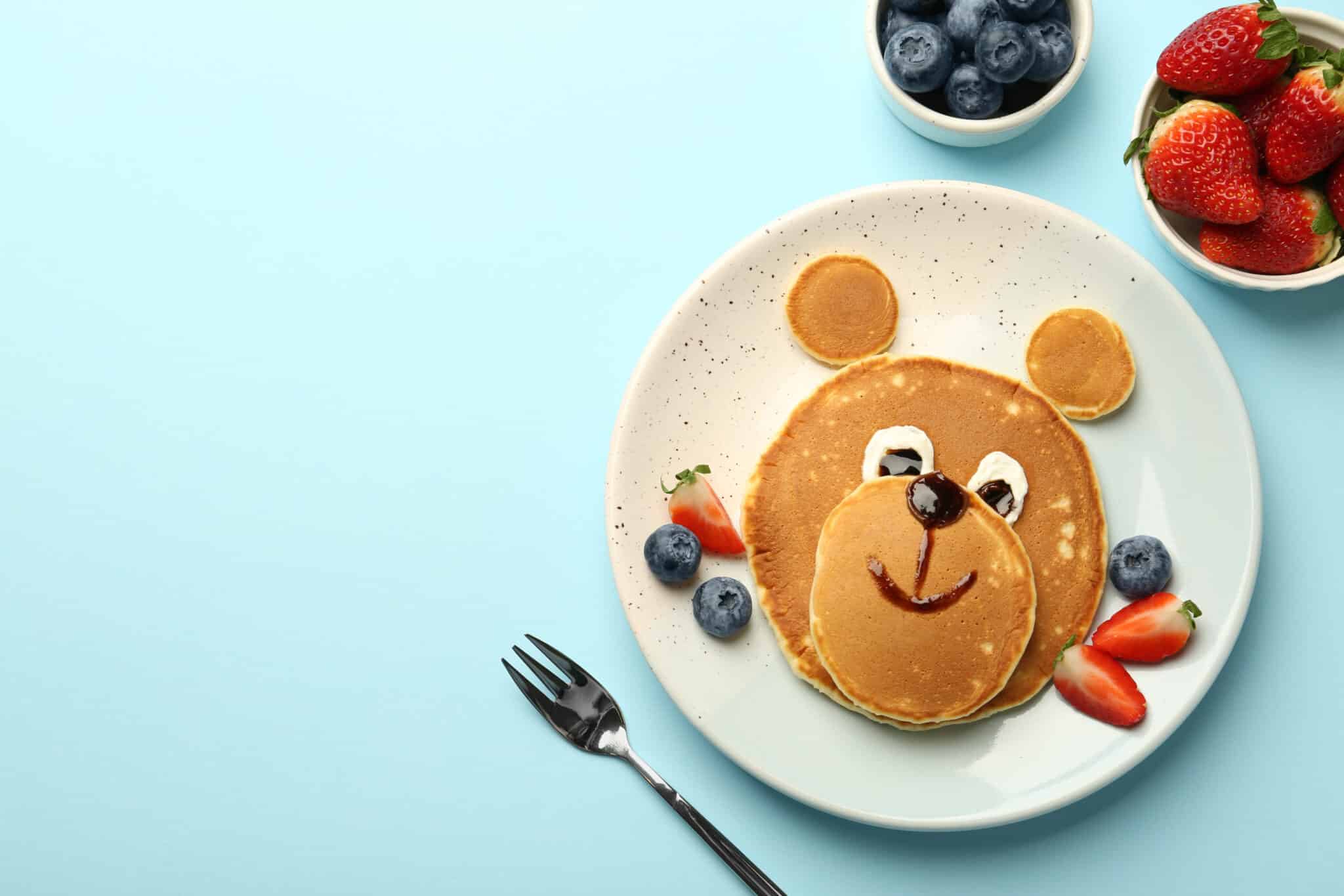 Pfannkuchen mit Obst