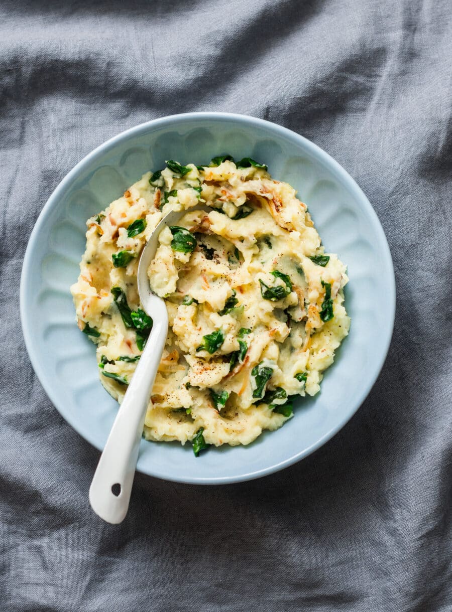 Beikost Rezept: Blattspinat mit Kartoffelpüree