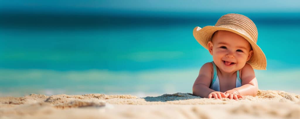 Sommer und Hitze mit Baby