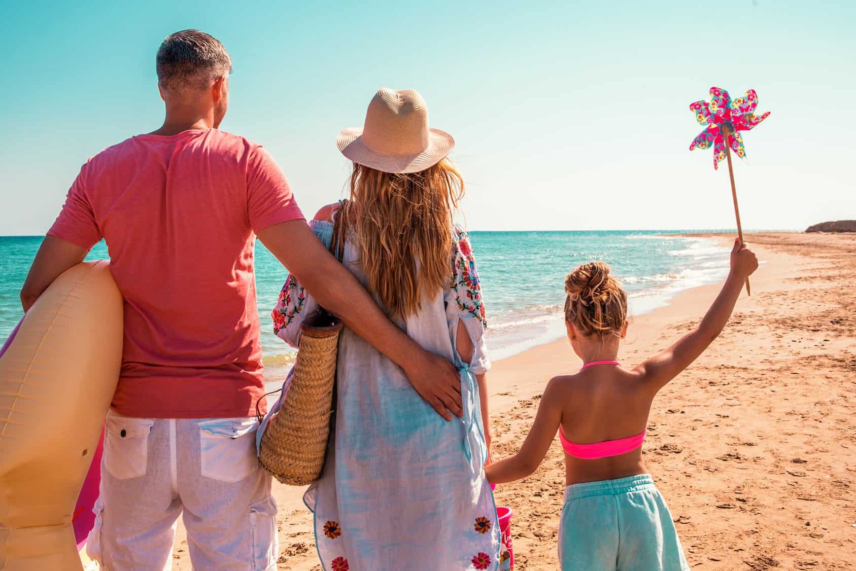 Familie in Urlaub auf Reisen Familie in Urlaub auf Reisen