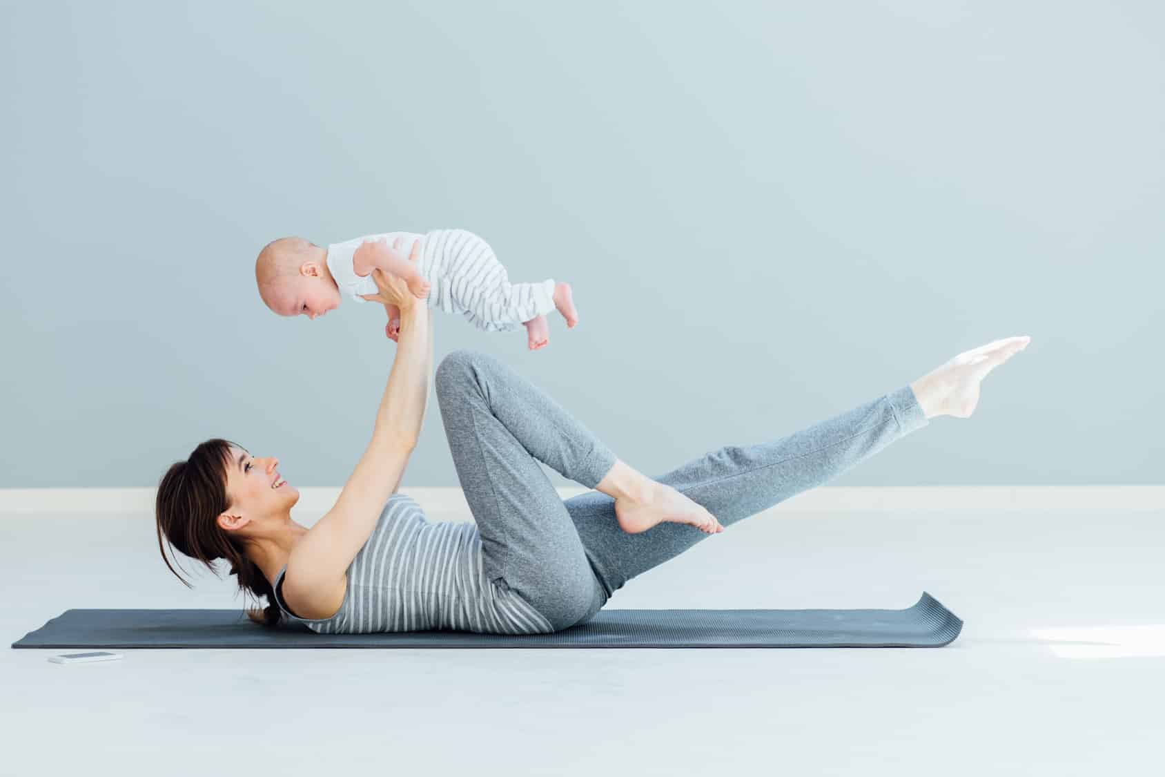 Fitness Workout für Mutter und Baby