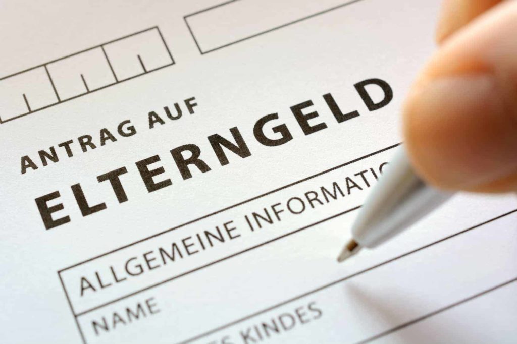 Antrag auf Elterngeld als Formular zum Ausfüllen