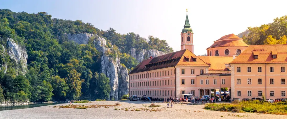 Kloster Weltenburg, Donaudurchbruch, Kelheim, Bayern, Deutschland
