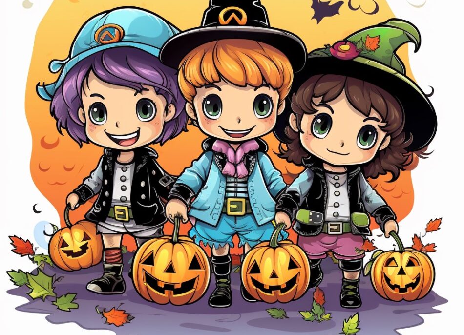 Halloween Ausmalbilder für Kinder