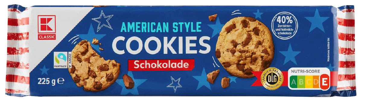 K Classic American Style Cookies Schokolade