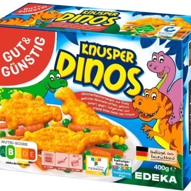 Rückruf bei EDEKA: Metallsplitter in Knusper Dinos