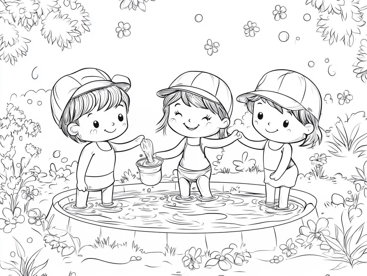  Ausmalbilder Sommer - kostenlose Malvorlagen zum Ausdrucken Illustration 