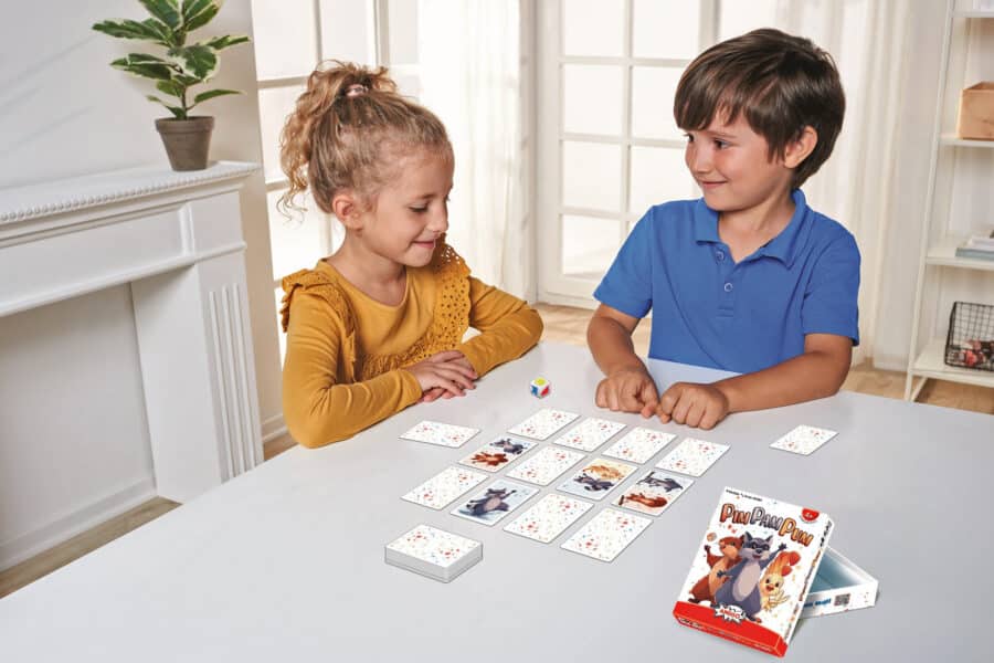 Kurzes Würfelspiel Pim Pam Pum: Wer findet die richtigen Tiere?