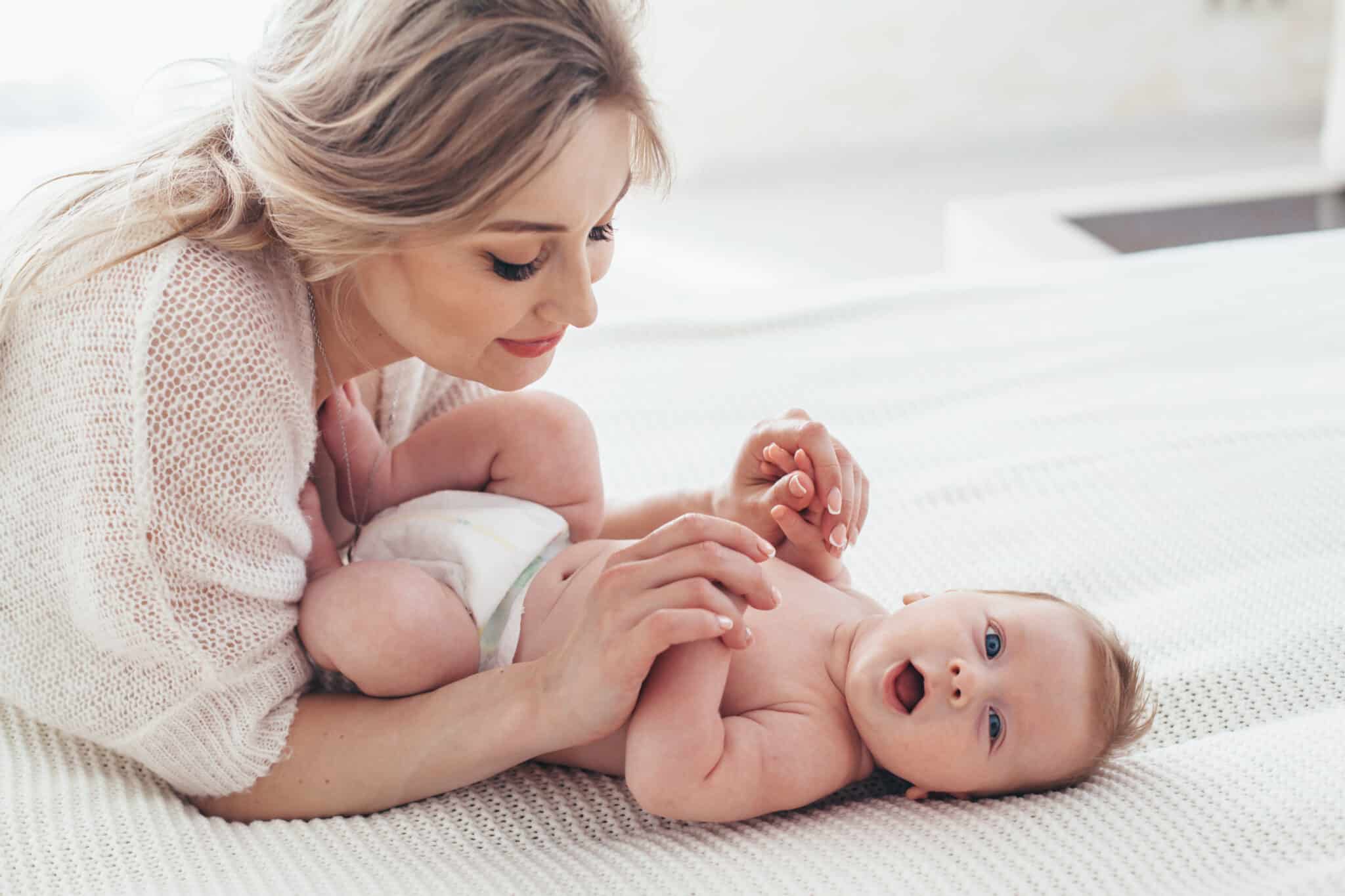 Babys im zweiten Lebensmonat