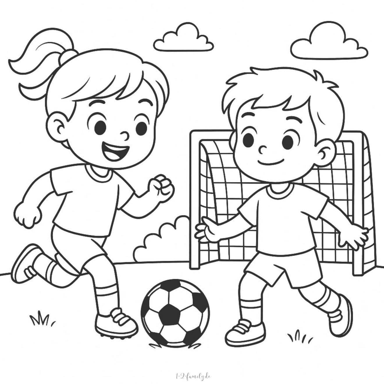 Kostenlose Fußball Ausmalbilder zum Ausdrucken