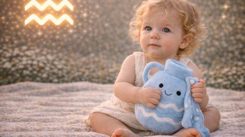 Die schönsten Babynamen für das Sternzeichen Wassermann - Beitragsbild