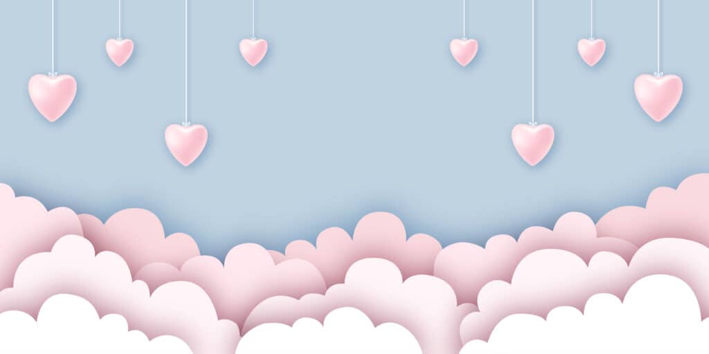 Sanfte Dekofarben bei einer Babyparty