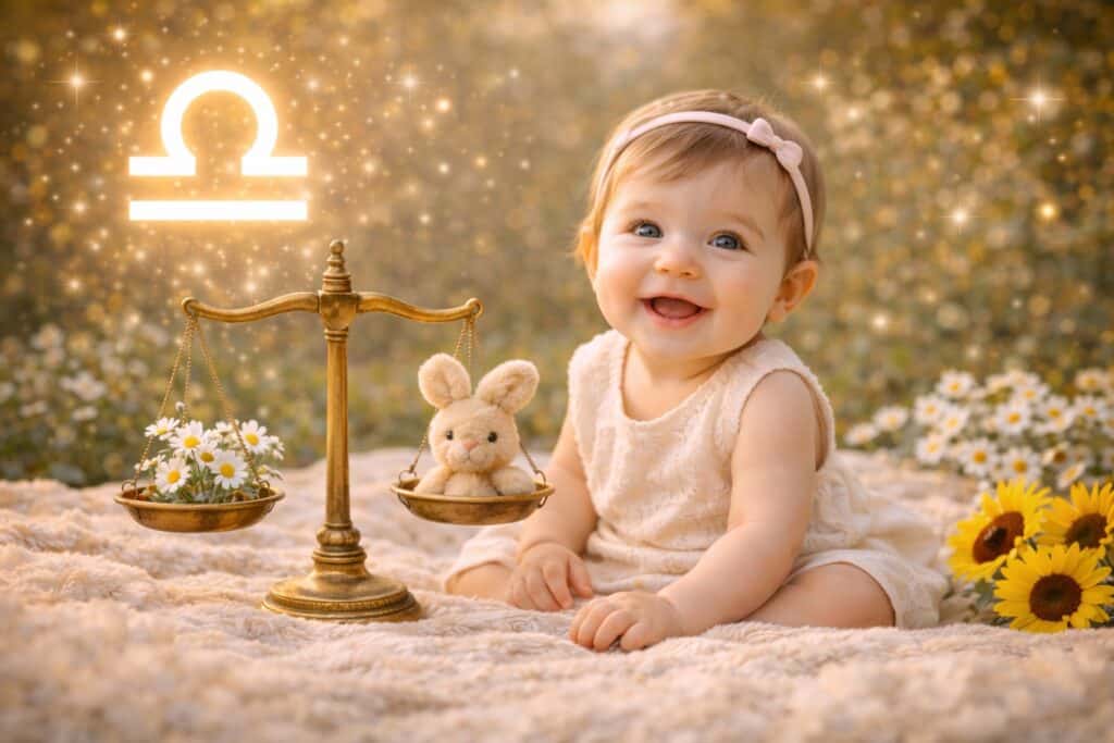 Die schönsten Babynamen für das Sternzeichen Waage Beitragsbild