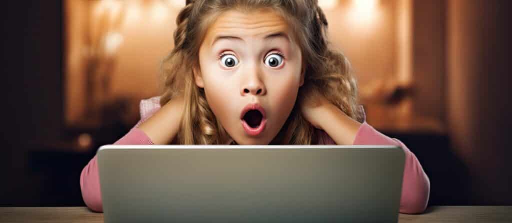 Für Kinder unangemessense Inhalte im Internet