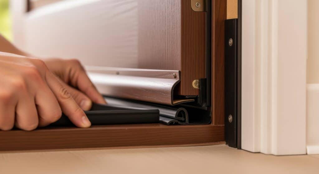 Ritze und Spalten an Eingängen abdichten