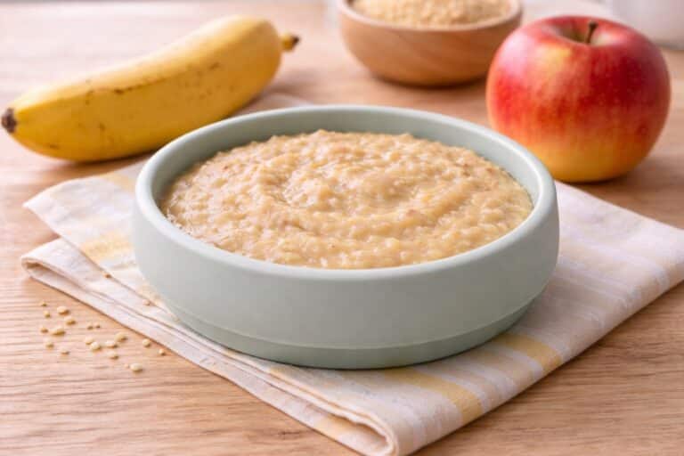 Apfel-Banane-Hirse-Brei Rezept