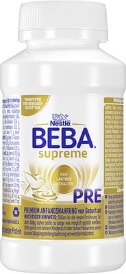BEBA supreme Pre 200 ml-Flasche Rückruf
