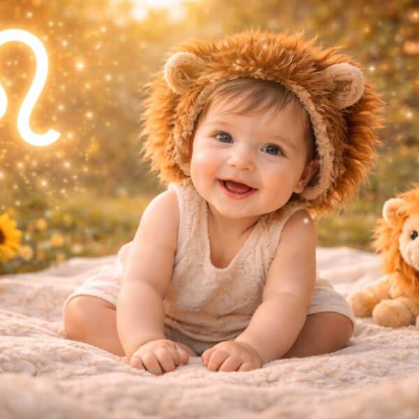 Die schönsten Babynamen für das Sternzeichen Löwe Beitragsbild