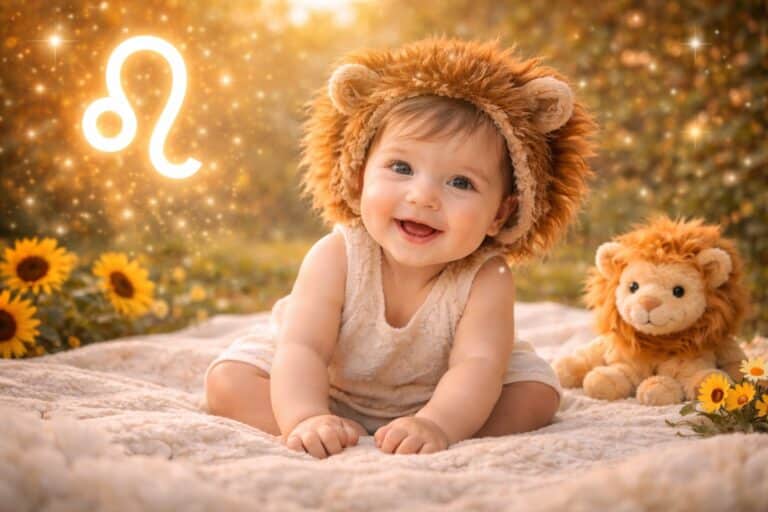 Die schönsten Babynamen für das Sternzeichen Löwe Beitragsbild
