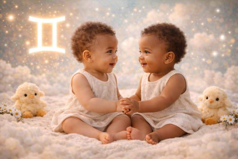 Die schönsten Babynamen für das Sternzeichen Zwillinge - Beitragsbild