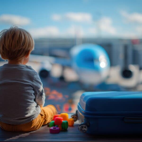 Flugverspätung mit Kindern