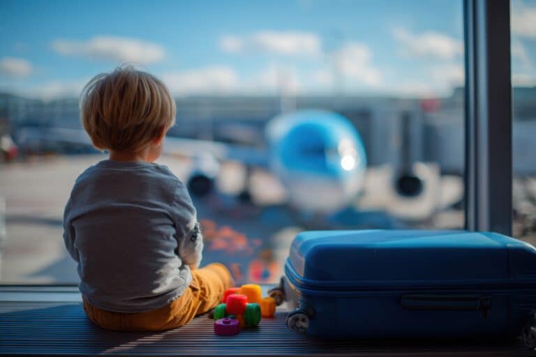 Flugverspätung mit Kindern