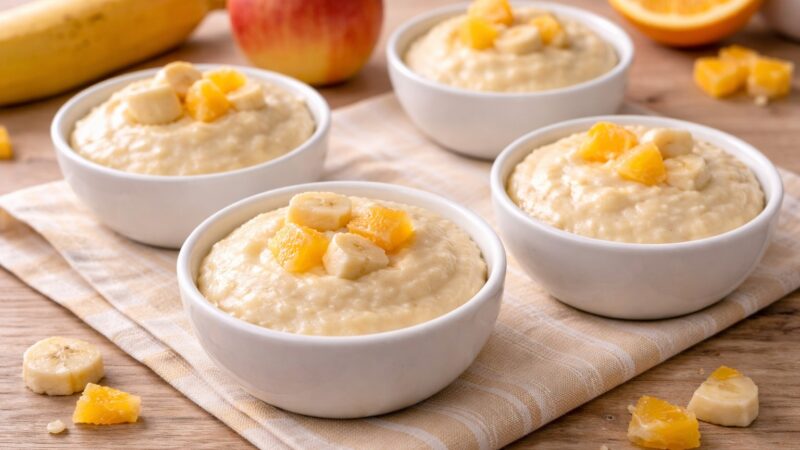 banane apfel orangen creme beikost rezept