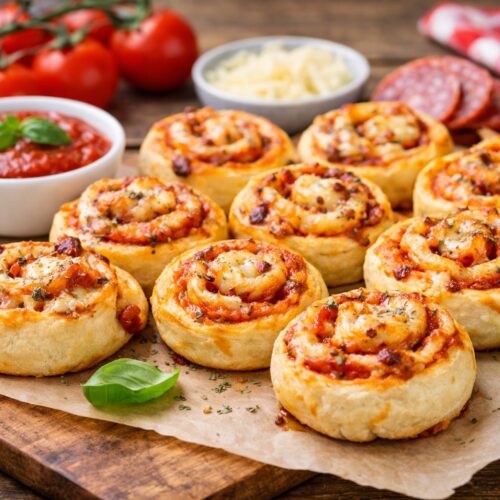 Einfache und schnelle Pizzaschnecken Rezept