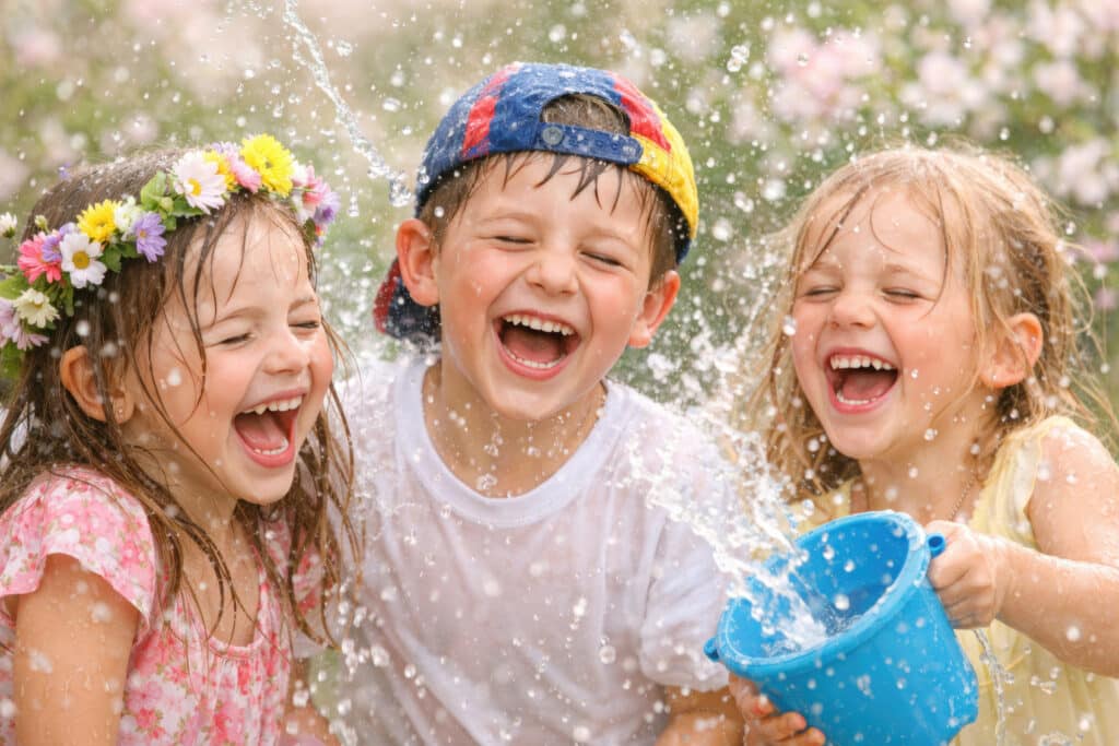 Der nasse Montag in Polen - Ostertradition. Wet Monday. Śmigus-dyngus zu Ostern.