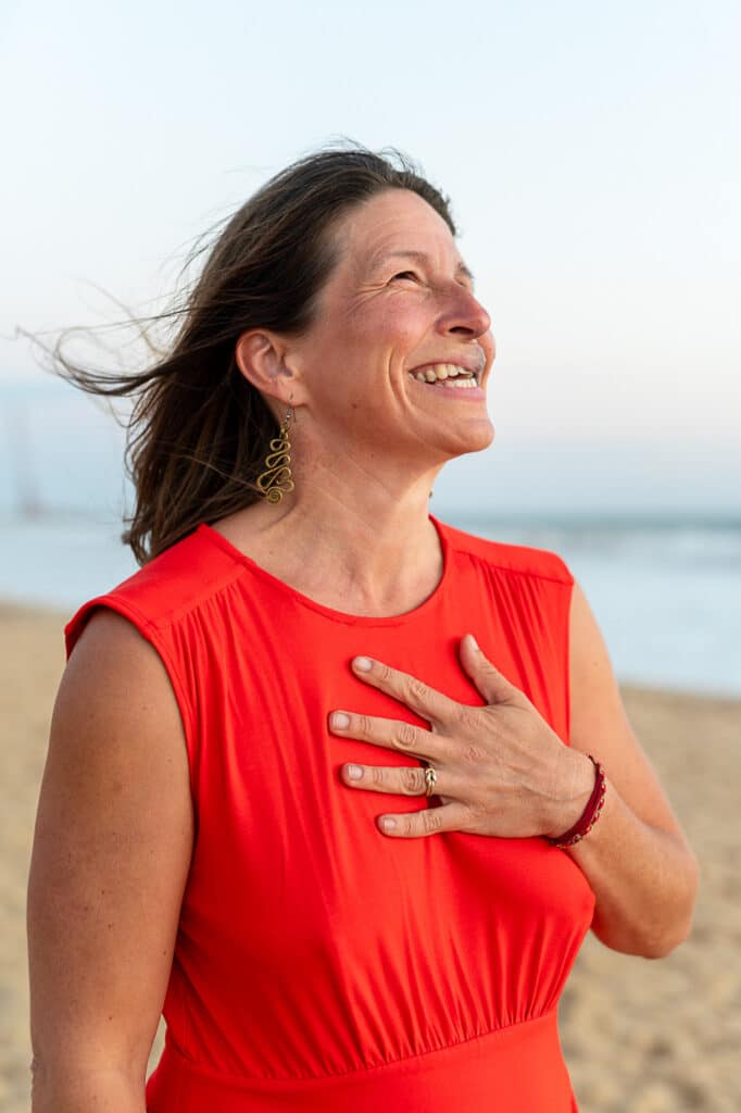 Michaela Grönnebaum - strahlendes und entspanntes Lachen