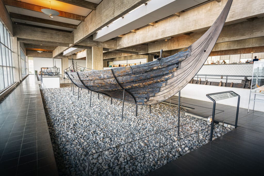 Wikinger Schiff im Museum Roskilde Dänemark
