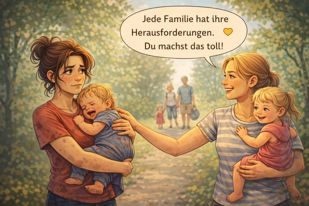 Ernst gemeinte Unterstützung durch eine Freundin.