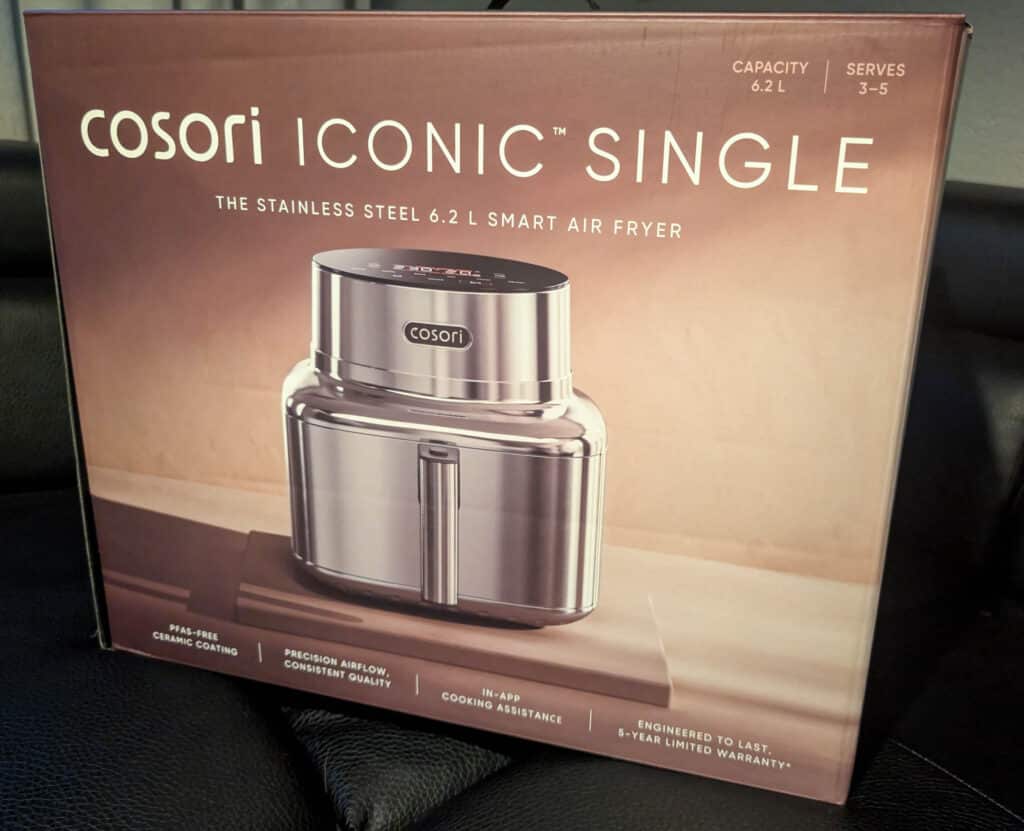 Cosori Iconic Single Aifryer in Umverpackung