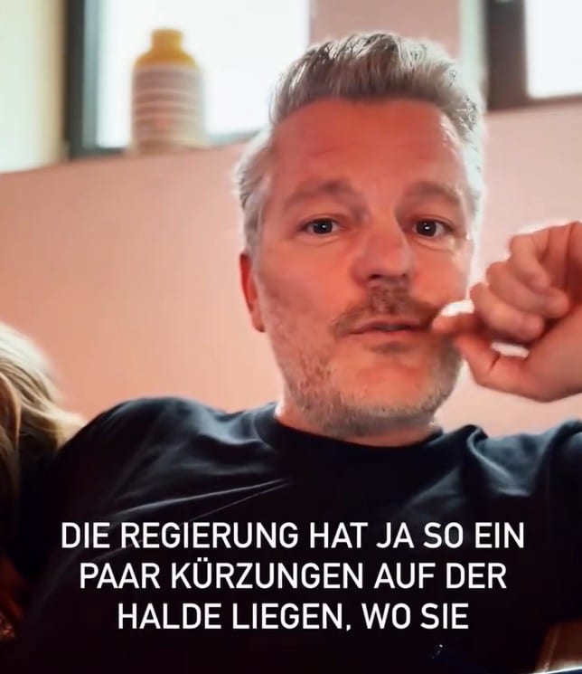 André Dietz im Instagram-Video zur Inklusions-Debatte