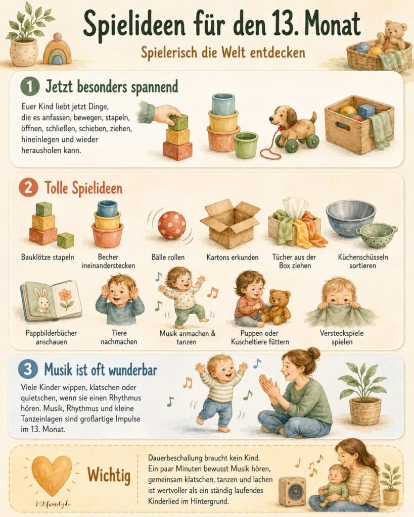 Spielideen für Kinder im Alter von 13 Monaten