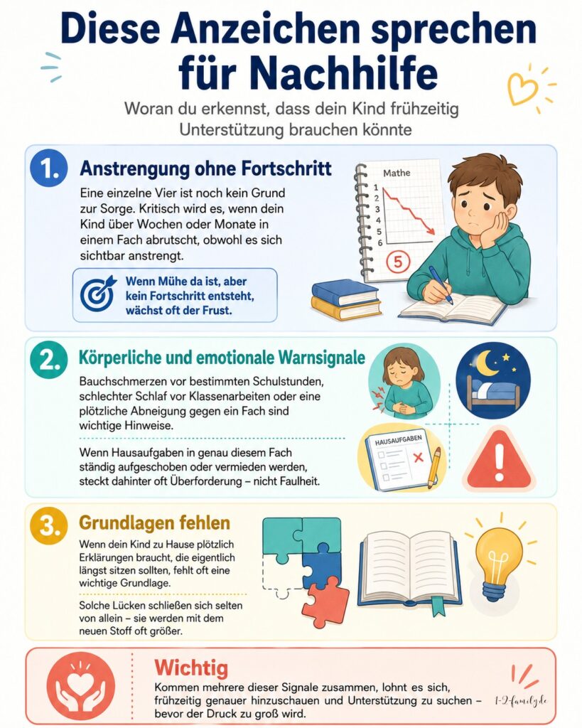 Infografik - Ab wann ist Nachhilfe für Kinder wichtig