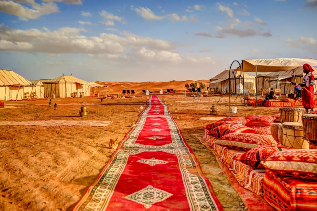 Übernachten in der Sahara
