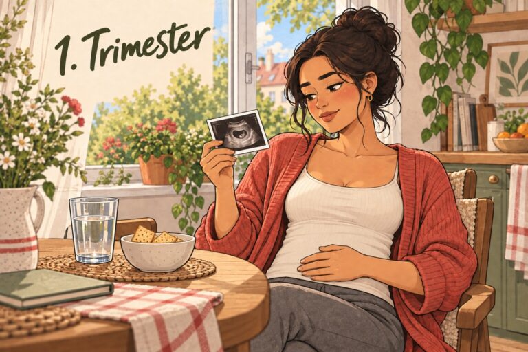 1. Trimester: Entwicklung, Beschwerden & SSW 1–13