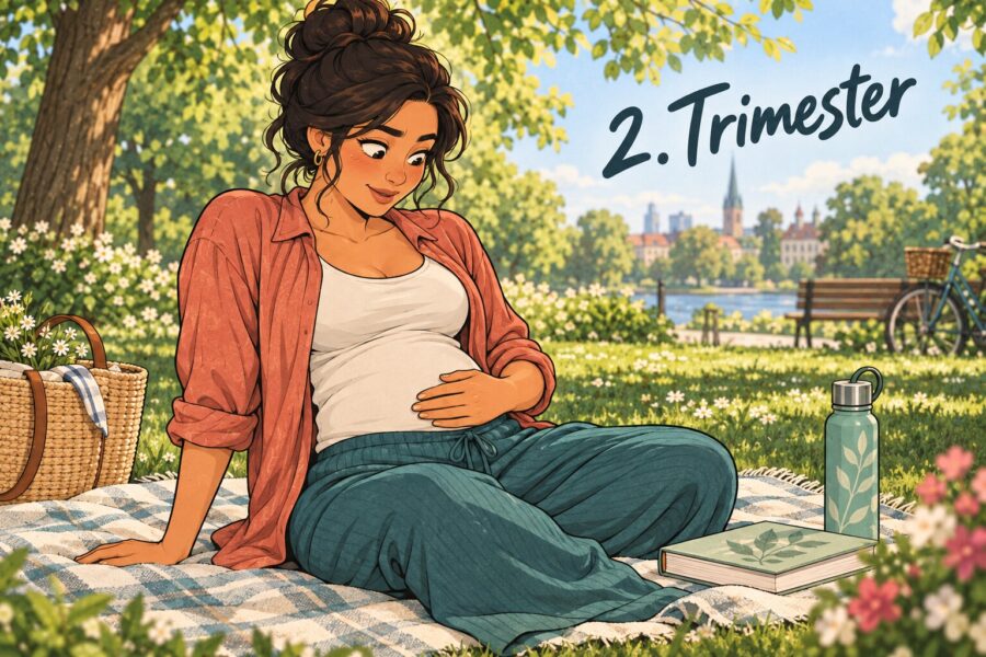 2. Trimester: Entwicklung, Bewegungen & SSW 14–27