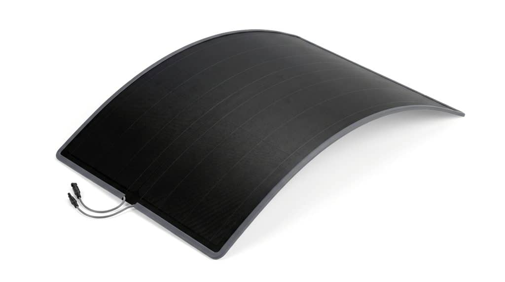 Biegsames Solarpanel bietet viele Vorteile.