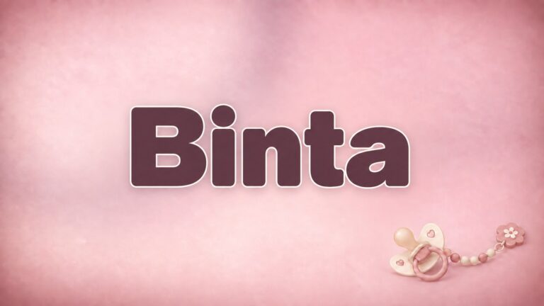 Binta – Beitragsbild zum Vornamen Binta
