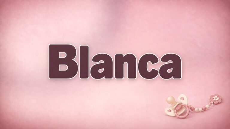 Blanca – Beitragsbild zum Vornamen Blanca