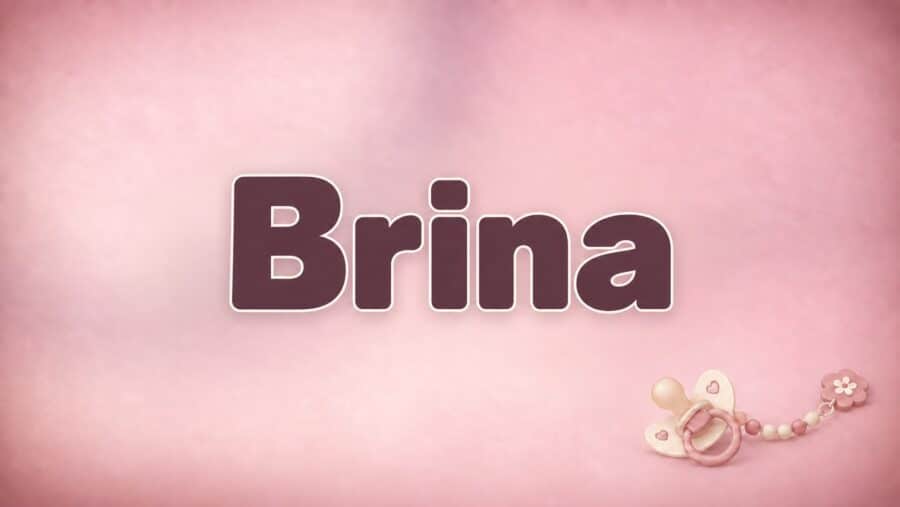 Brina: Bedeutung, Herkunft und Beliebtheit des Vornamens