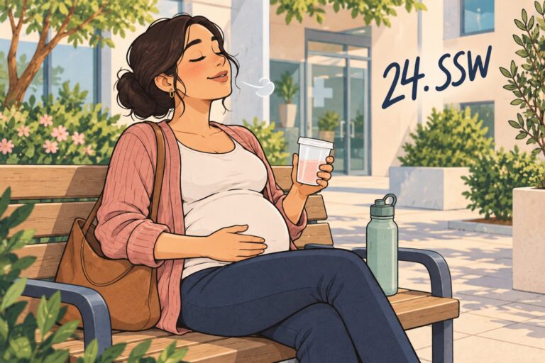 Illustration zur 24. Schwangerschaftswoche