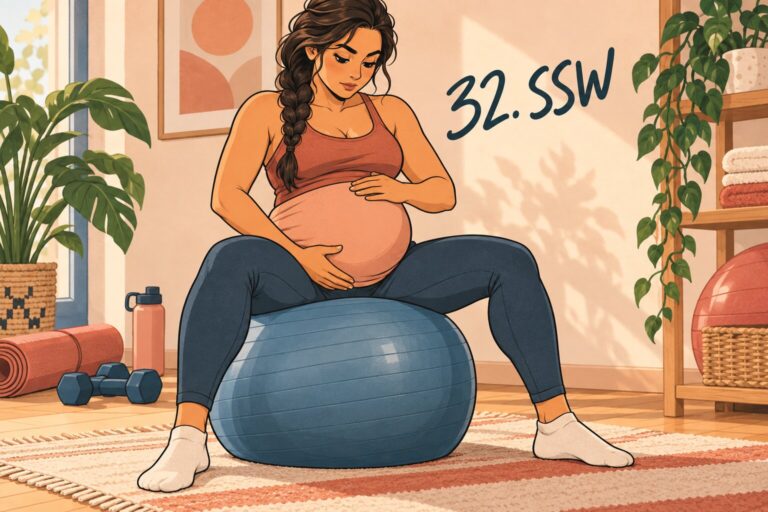Illustration zur 32. Schwangerschaftswoche